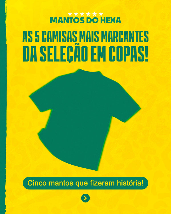 As 5 camisas mais marcantes da Seleção Brasileira em Copas do Mundo