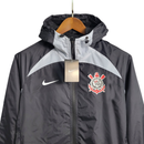 Jaqueta Corta Vento Corinthians 2023/24 - Preto e Cinza