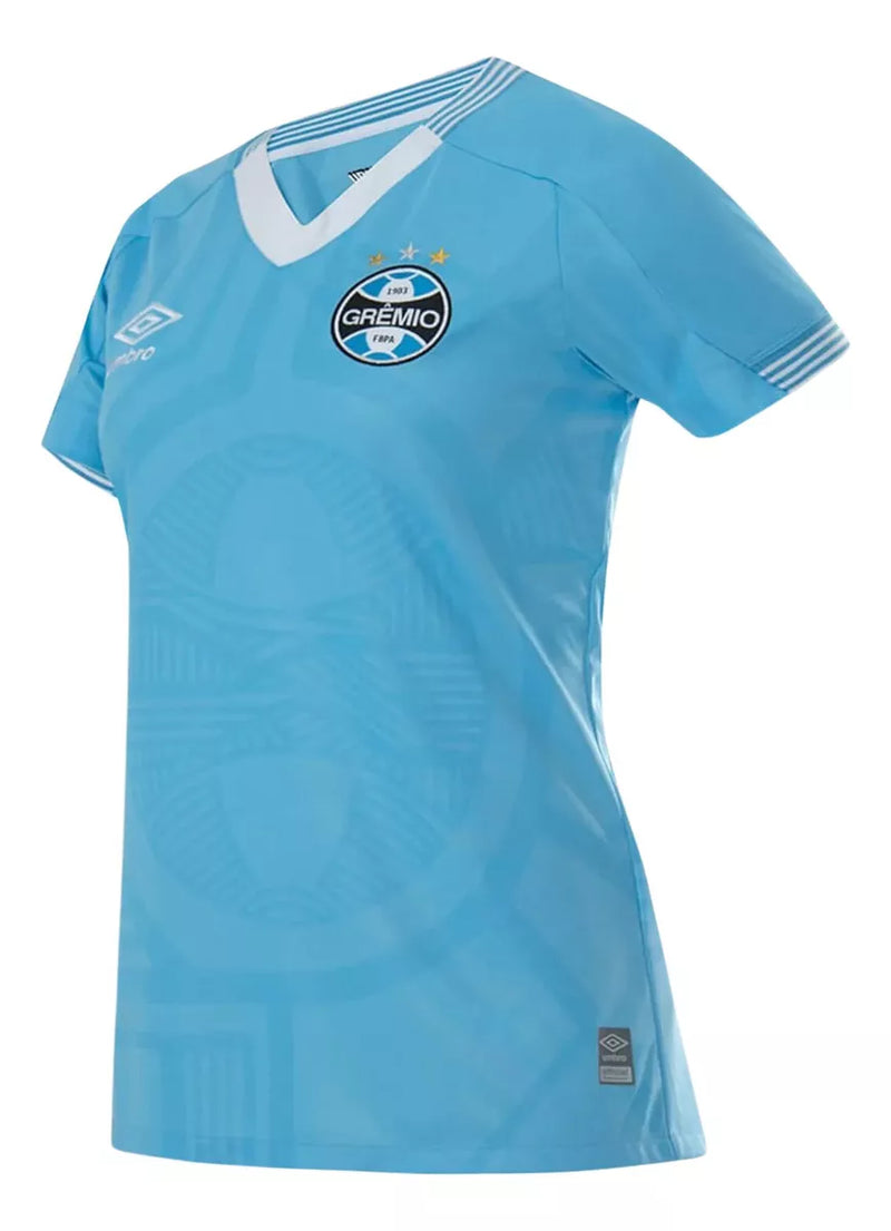 Camisa Feminina Grêmio Umbro 22/23 Azul Celeste