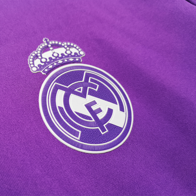 Camisa Retrô Real Madrid Manga Longa 2016/17 Away Champions League Edition