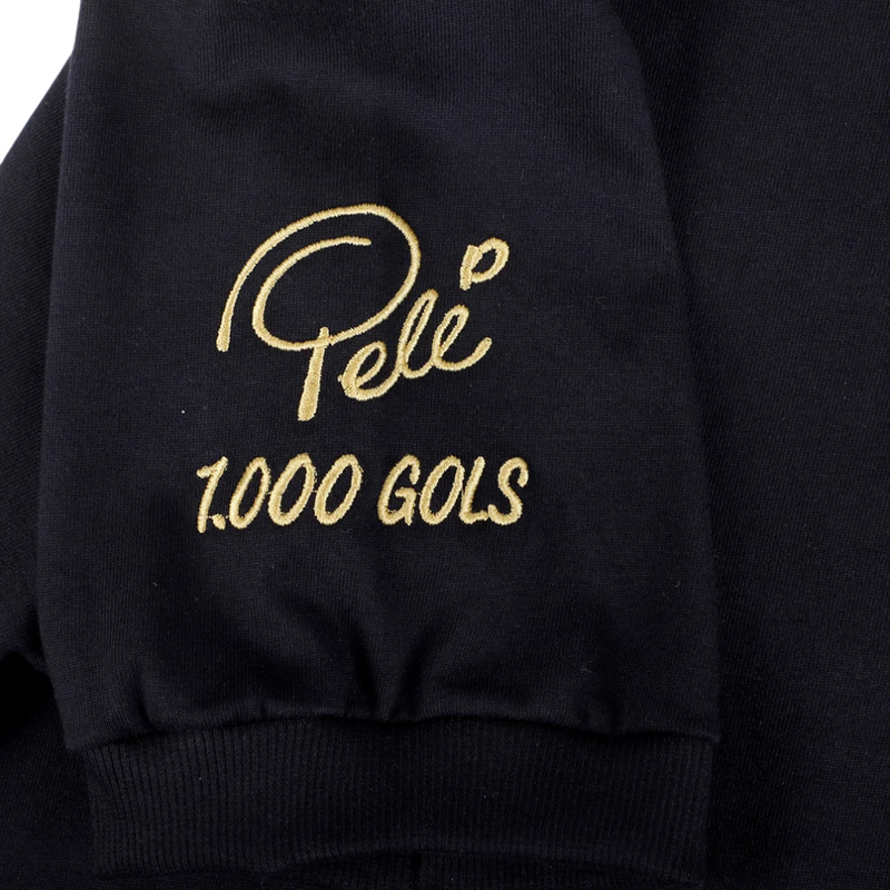 Camisa Peixão Pelé Athleta Comemorativa 1000 Gols Preta