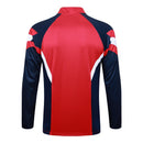 Conjunto Arsenal Zíper Curto Vermelho e Azul
