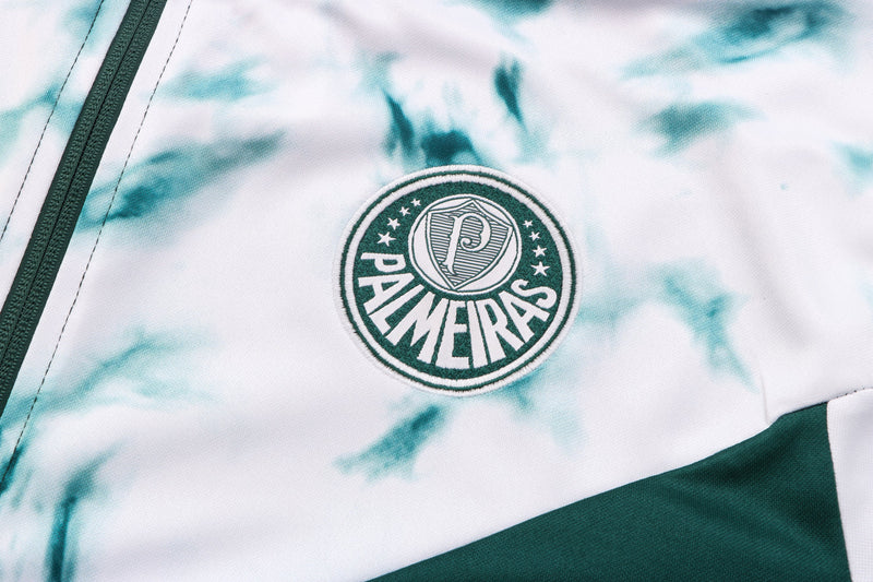 Conjunto Palmeiras Ziper Longo Verde