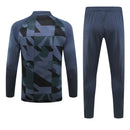 Conjunto Barcelona Zíper Curto Azul Marinho