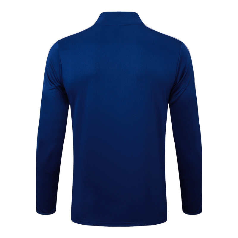 Conjunto Arsenal Zíper Curto Azul