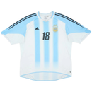 Camisa Retrô Argentina 2004/05 Home - Messi Nº18